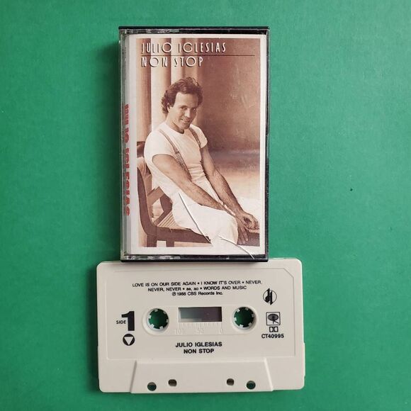 Julio Iglesias Non Stop Cassette 1988 CBS Records - Picture 1 of 2